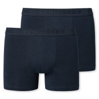 SCHIESSER Jungen Shorts 2er Pack - Serie 95/5, einfarbig, Organic Cotton Dunkelblau 176