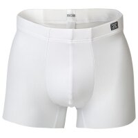 HOM Mens Comfort Boxer Brief - Shorts, Underwear, Modal, Plain White S (Small)