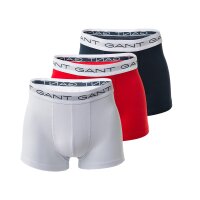 GANT Mens Boxer Shorts, 3-Pack - Trunks, Cotton Stretch