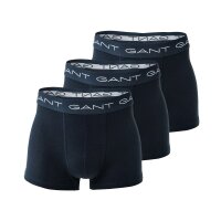 GANT Mens Boxer Shorts, 3-Pack - Trunks, Cotton Stretch