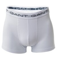 GANT Herren Boxer Shorts, 3er Pack - Trunks, Cotton Stretch Schwarz/Weiß/Grau S
