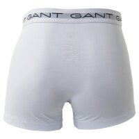 GANT Herren Boxer Shorts, 3er Pack - Trunks, Cotton Stretch Schwarz/Weiß/Grau S