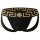 VERSACE Herren Jockstrap - TOPEKA, Jocks, Tanga Slip, Stretch Cotton Schwarz/Gold L