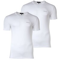 VERSACE Herren T-Shirt, 2er Pack - Unterhemd, Rundhals, Crew Neck, Stretch Cotton