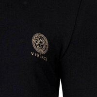 VERSACE Herren T-Shirt, 2er Pack - TOPEKA, Unterhemd, Rundhals, Stretch Cotton Schwarz S