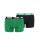 PUMA Herren Boxer Shorts, 2er Pack - Boxers, Cotton Stretch, einfarbig Grün/Schwarz S