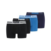 PUMA Herren Boxer Shorts, 4er Pack - Placed Logo ECOM, Cotton Stretch, Everyday