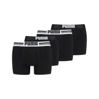 PUMA Mens Boxer Shorts, 4-Pack - Placed Logo ECOM, Cotton Stretch, Everyday