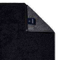 JOOP! Gästetuch Classic Frottierkollektion, 3er Pack - Walkfrottier Schwarz 30x50cm