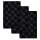JOOP! Gästetuch Classic Frottierkollektion, 3er Pack - Walkfrottier Schwarz Cornflower 30x50cm