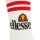 ellesse unisex sport socks PULLO, 3 pairs - tennis socks, crew socks, logo White/Coloured EU 43-46,5 (UK 9-11.5) 3er Pack (1x3P)