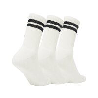 ellesse unisex sport socks PULLO, 3 pairs - tennis socks, crew socks, logo White EU 43-46,5 (UK 9-11.5) 3er Pack (1x3P)