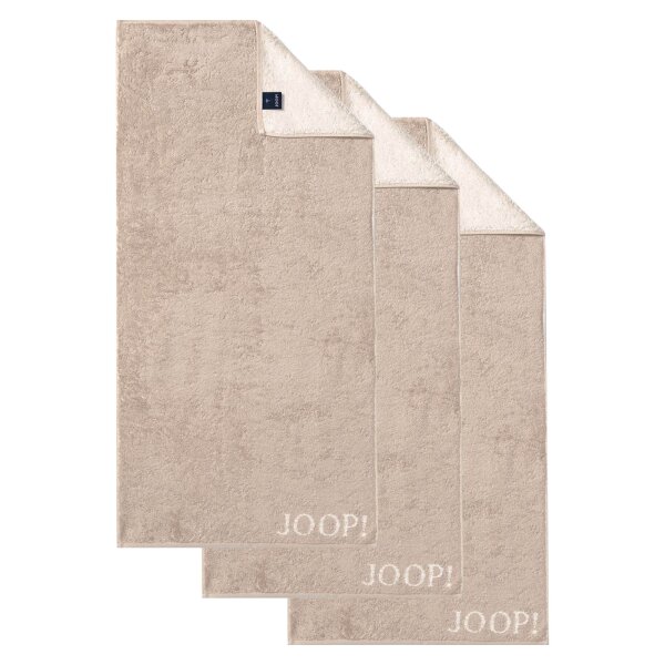 JOOP! towel Classic / Infinity Collection, 3-pack - terry towelling Beige 50x100cm