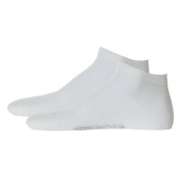 Hudson 2 Pair Men Sneaker Socks - Only 2Pack, Footlets, Invisible, Unicoloured White 12-15 UK