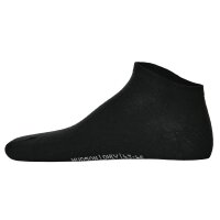 Hudson 2 Pair Men Sneaker Socks - Only 2Pack, Footlets, Invisible, Unicoloured Black 12-15 UK