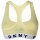 DKNY Damen Bustier  - Bra, BH, Racer Back, Logo, einfarbig Gelb S