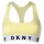 DKNY Women Bustier - Bra, BH, Racer Back, Logo, solid Color Yellow S (Small)