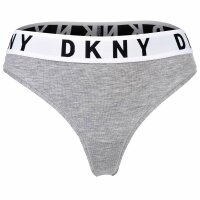 DKNY Damen String - Tanga, Cotton Modal Stretch, Logobund, einfarbig