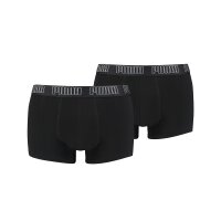 PUMA Herren Boxer Shorts, 2er Pack - Basic Trunks, Cotton Stretch, einfarbig