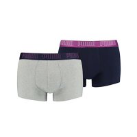 PUMA Herren Boxer Shorts, 2er Pack - Basic Trunks, Cotton Stretch, einfarbig