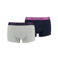 PUMA Mens Boxers Shorts, Pack of 2 - Basic Trunks, Cotton Stretch, unicoloured