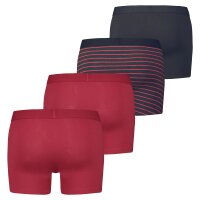 Levis Mens Trunks, 4-pack - Solid Basic Boxer & Vintage Stripe, ECOM Red/Black 2XL (XX-Large)