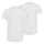 PUMA Herren T-Shirt, 2er Pack - Basic Crew Tee, Rundhals, Kurzarm, uni Weiß M
