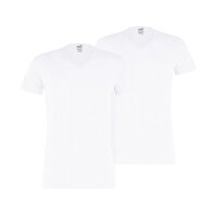 PUMA Herren T-Shirt, 2er Pack - Basic V-Neck, V-Ausschnitt, Kurzarm, uni
