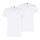 PUMA Herren T-Shirt, 2er Pack - Basic V-Neck, V-Ausschnitt, Kurzarm, uni Weiß L