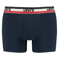 Levis Mens Boxer Briefs, 3-pack - Sportswear Logo Boxer Brief, Cotton Stretch Navy/Grey L (Large)