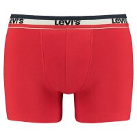 Levis Herren Boxer-Shorts, 3er Pack - Sportswear Logo Boxer Brief, Cotton Stretch Weiß/Blau/Rot XL
