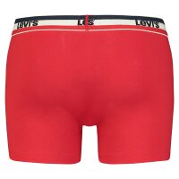 Levis Mens Boxer Briefs, 3-pack - Sportswear Logo Boxer Brief, Cotton Stretch White/Blue/Red XL (X-Large)