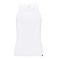 PUMA Herren Tank Top, 2er Pack - Basic, Unterhemd, Rundhals, Single Jersey, einfarbig Weiß S