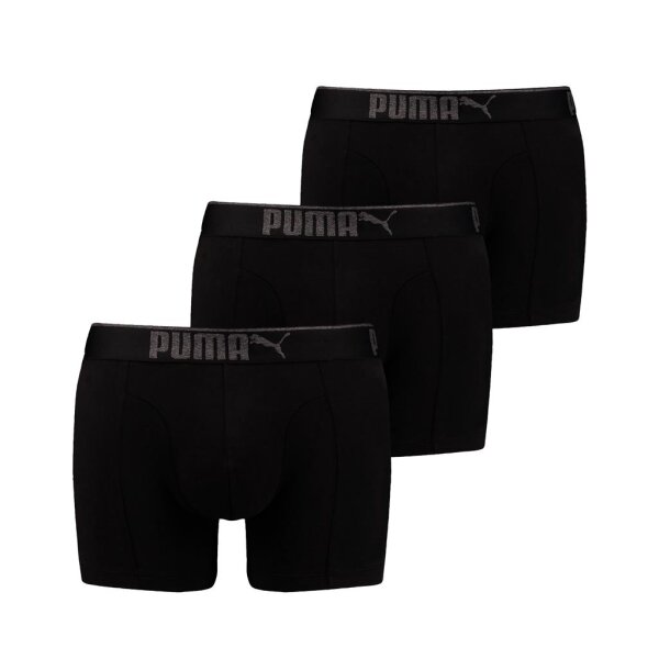 PUMA Herren Boxer Shorts, 3er Pack - Boxers, Cotton Stretch, einfarbig