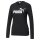 PUMA Damen Sweatshirt - ESS Logo Crew, Rundhals, Langarm, uni Schwarz S