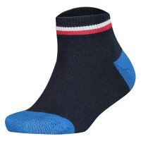 TOMMY HILFIGER Kinder Quarter-Socken, 2er Pack - ICONIC SPORTS, Frottee-Sohle Dunkelblau 39-42