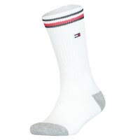 TOMMY HILFIGER Childrens socks, 2-pack - ICONIC SPORTS, terry sole, 27-42 White 31-34 (12-2 UK)