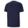 PUMA Herren T-Shirt - ESS Logo Tee, Rundhals, Baumwolle, uni Blau/Weiß S