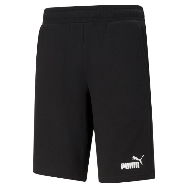 PUMA Herren Shorts - ESS Shorts, Logo, Baumwolle, kurz Schwarz S