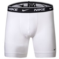 NIKE Herren Boxer Shorts, 3er Pack - Boxers, Cotton Stretch, einfarbig Weiß/Grau/Schwarz S
