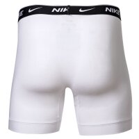 NIKE Herren Boxer Shorts, 3er Pack - Boxers, Cotton Stretch, einfarbig Weiß/Grau/Schwarz S