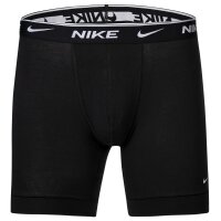 NIKE Mens Boxer Shorts, Pack of 3 - Boxers, Cotton Stretch, unicoloured Black XL (X-Large)