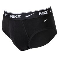NIKE Herren Slips, 3er Pack - Briefs, Logobund, Cotton Stretch Schwarz L