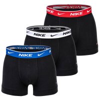 NIKE Herren Boxer Shorts, 3er Pack - Trunks, Logobund, Cotton Stretch