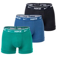 NIKE Herren Boxer Shorts, 3er Pack - Trunks, Logobund, Cotton Stretch