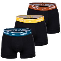 NIKE Mens Boxer Shorts, Pack of 3 - Trunks, Logo Waistband, Cotton Stretch