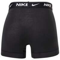 NIKE Mens Boxer Shorts, Pack of 3 - Trunks, Logo Waistband, Cotton Stretch White/Grey/Black M (Medium)