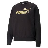 PUMA Womens Jumpers - ESS+ Metallic Logo Crew, Pullover