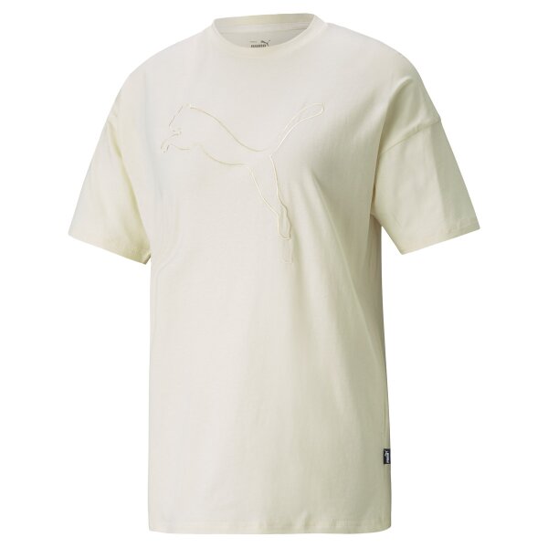 PUMA Women T-Shirt - HER Tee, Round Neck, Logo, Short Sleeve, uni