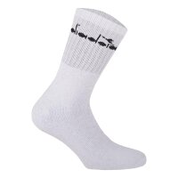 Diadora Unisex Tennis Socks - 3 Pack, Logo White 39-42